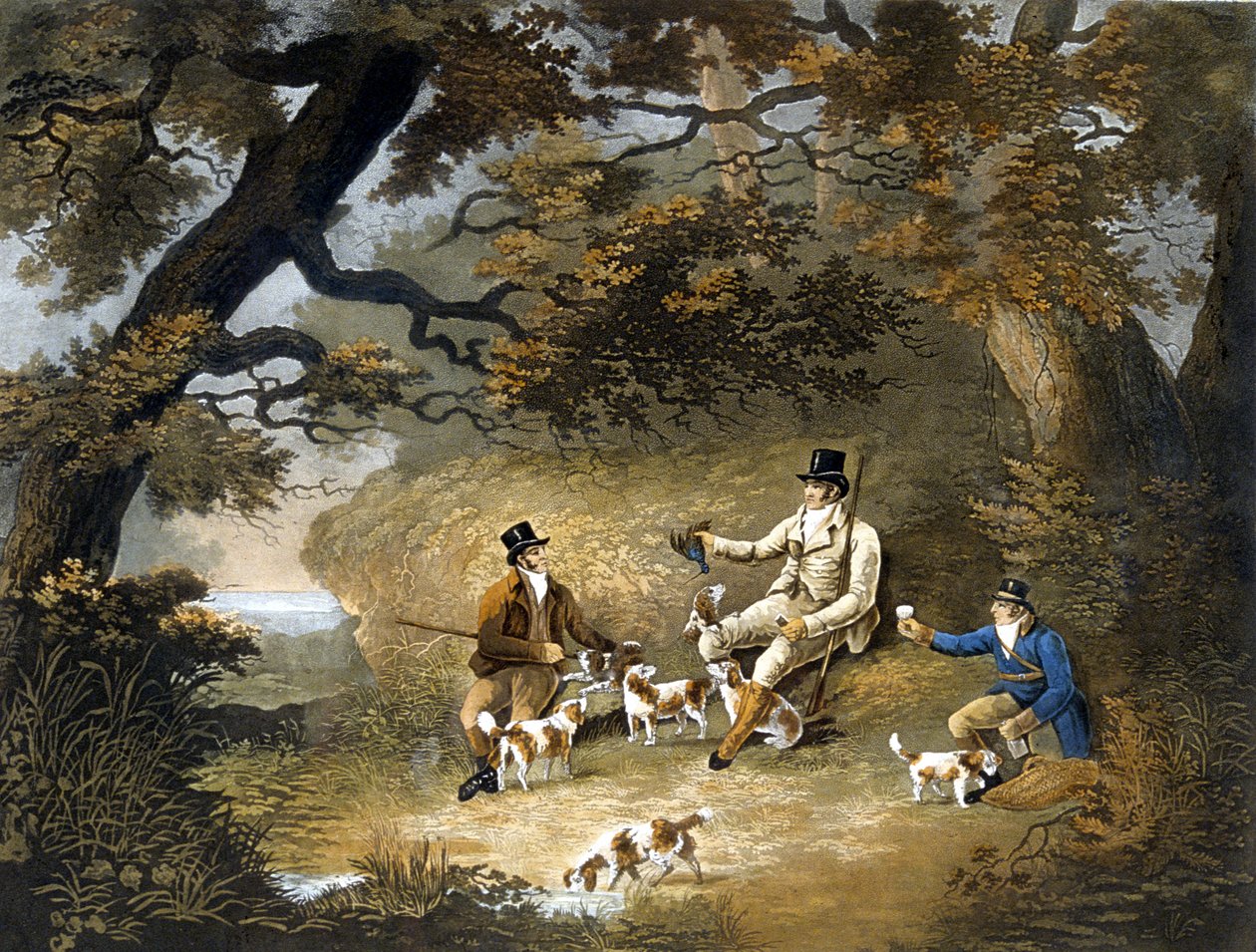 Strzelanie, tabliczka 3, wyryta przez R.G. Reeve