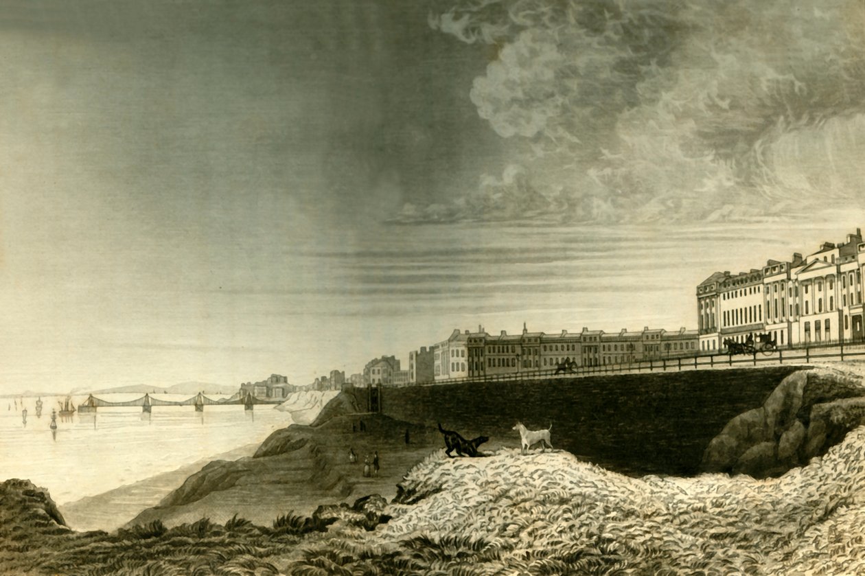 Wschodni widok Brighton z miasta Kemp, 1835. autorstwa Dean Wolstenholme