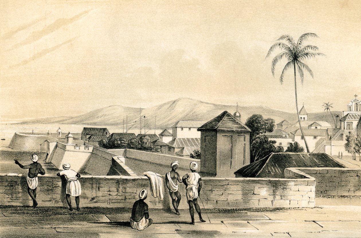 „Goa, z górnej kurtyny”, Indie, 1847. autorstwa Dean and Co