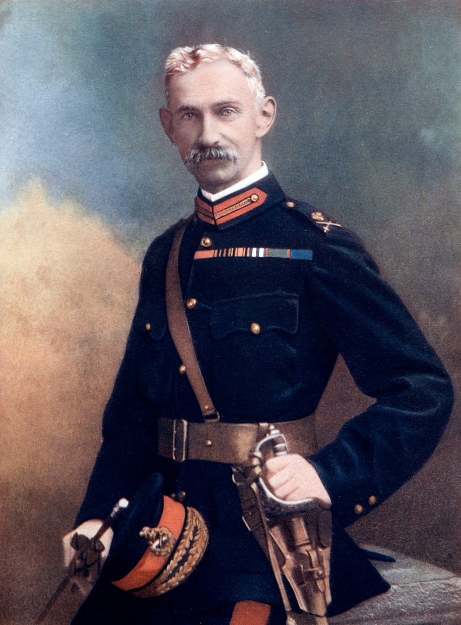 Generał dywizji G Barton, dowodzący 6. Brygadą Piechoty, 1902 autorstwa Debenham and Smith