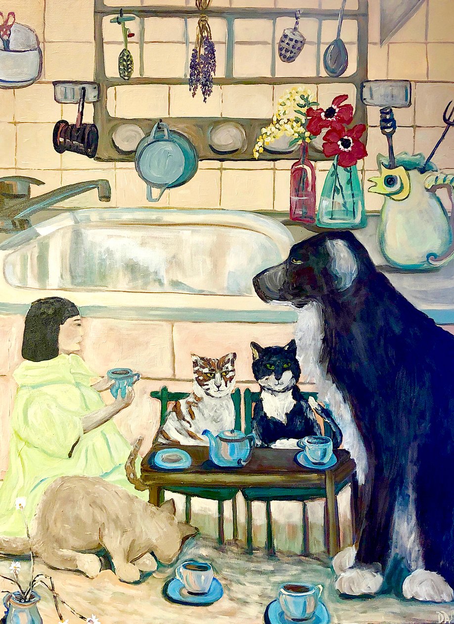 Antique Tea, 2016 r. autorstwa Deborah Eve Alastra