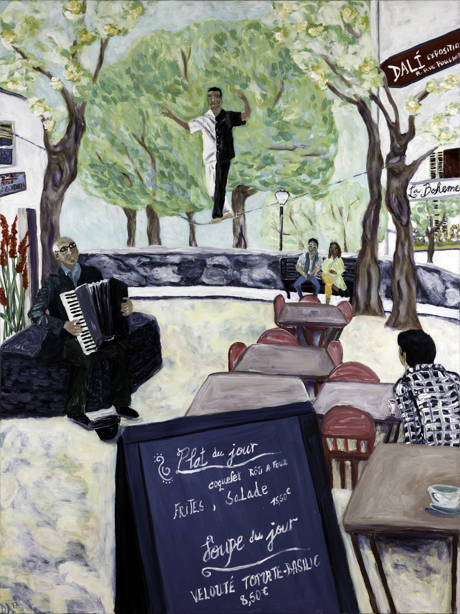 Montmartre, 2017 (akryl na płótnie) autorstwa Deborah Eve Alastra