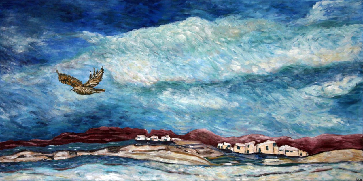 Southwestern Sky, 2015 (akryl na płótnie) autorstwa Deborah Eve Alastra