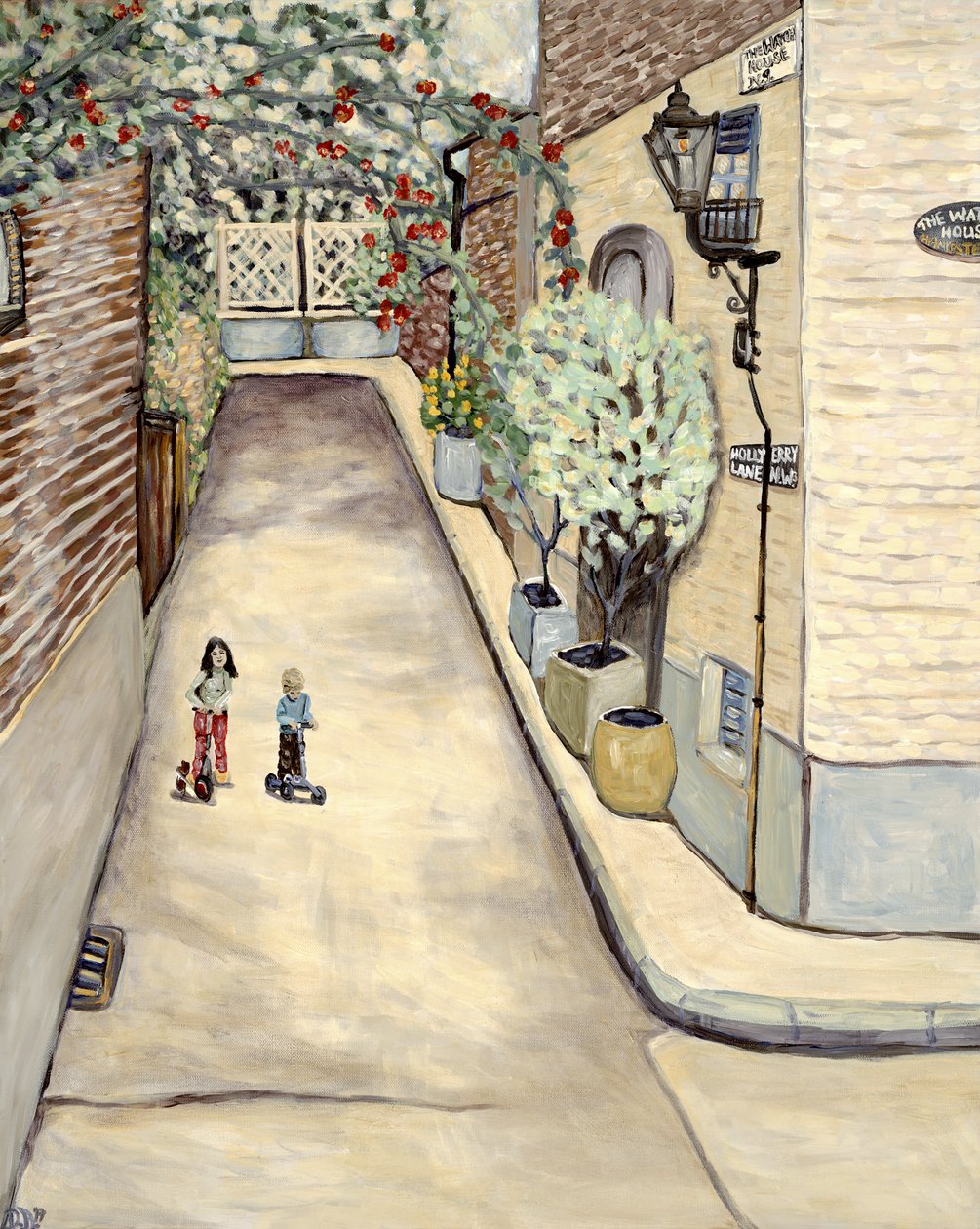 Watch House Hampstead, 2017 (akryl na płótnie) autorstwa Deborah Eve Alastra