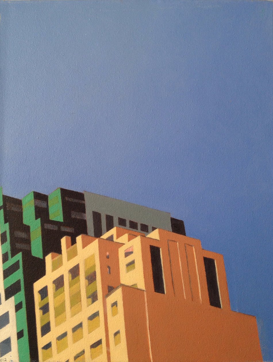 Brooklyn Hi Rise, 2012 (olej na płótnie) autorstwa Deborah Stevenson