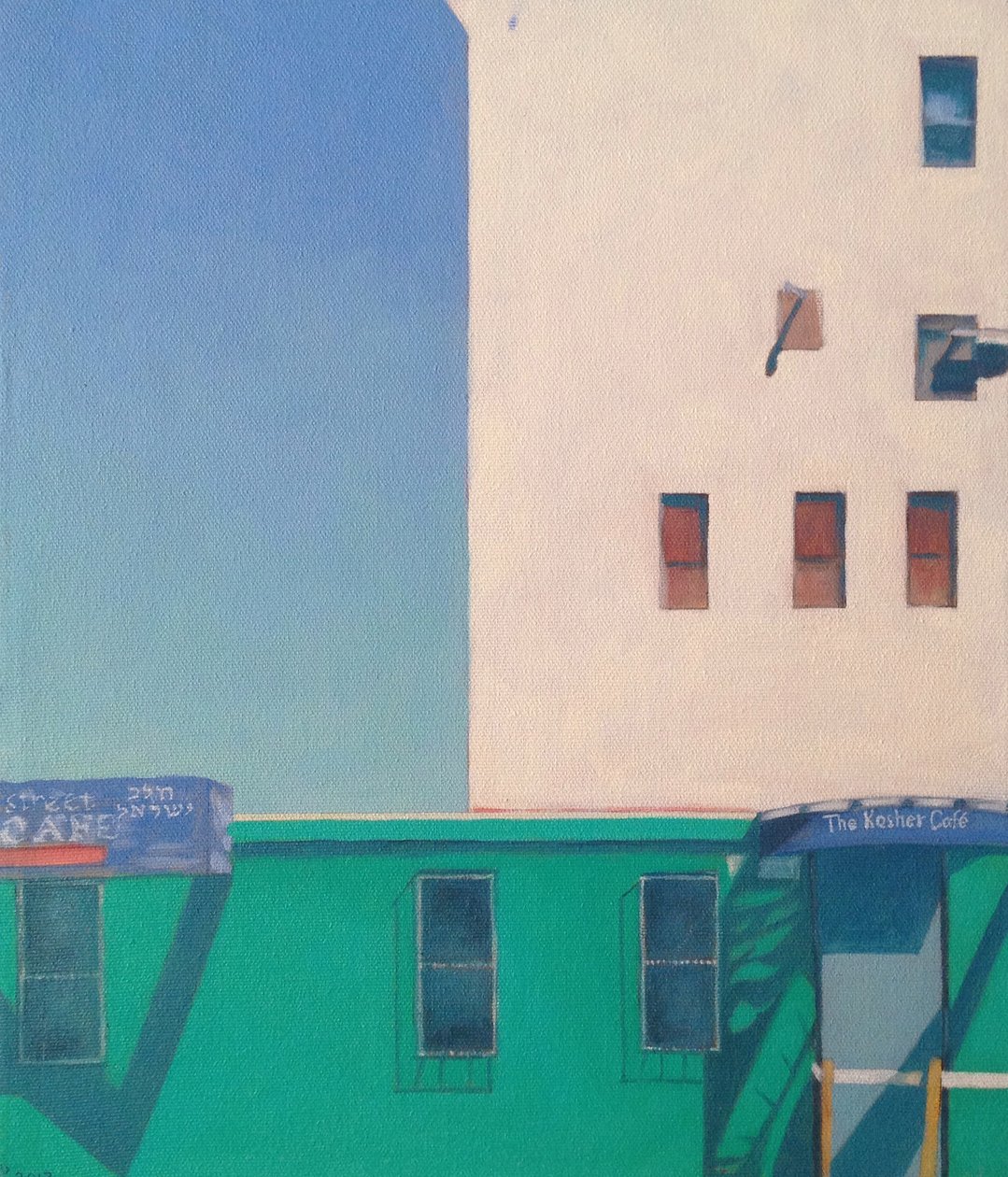 Brooklyn Kosher Cafe, 2012 (olej na płótnie) autorstwa Deborah Stevenson