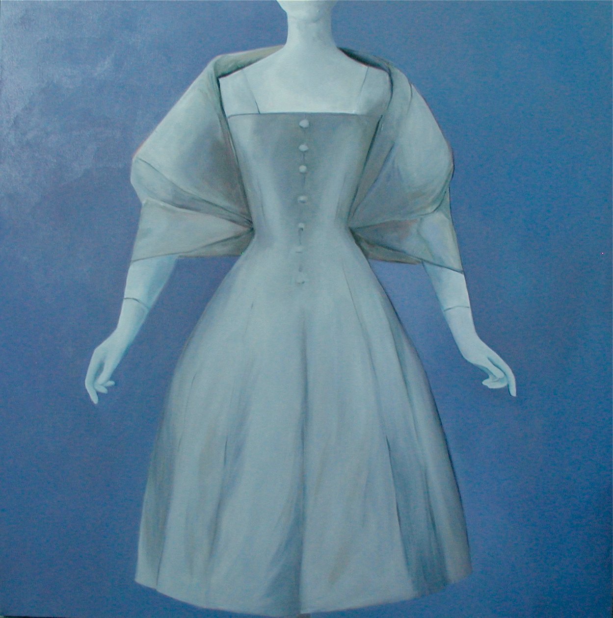 Silver Dress, 2004 (olej na płótnie) autorstwa Deborah Stevenson