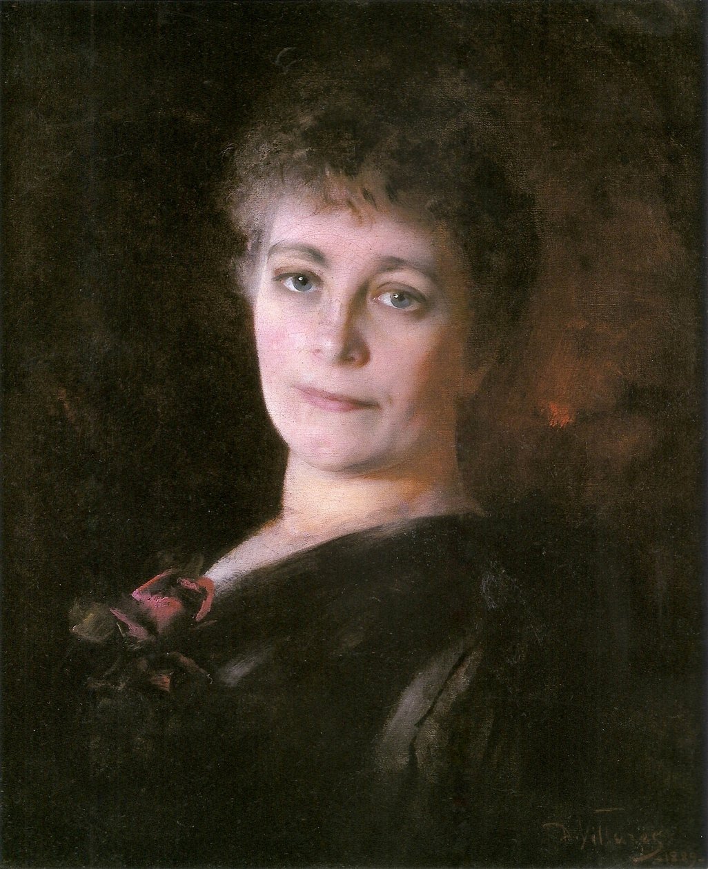 Portret artystki Pani Escobara autorstwa Decio Villares