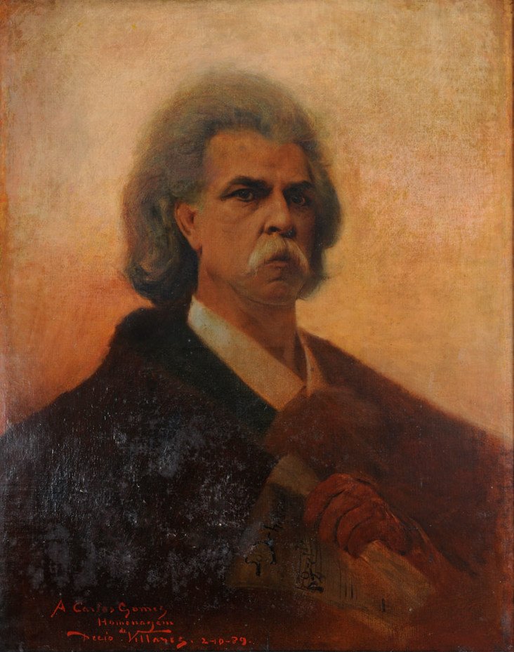 Portret mistrza Antonio Carlosa Gomesa autorstwa Decio Villares
