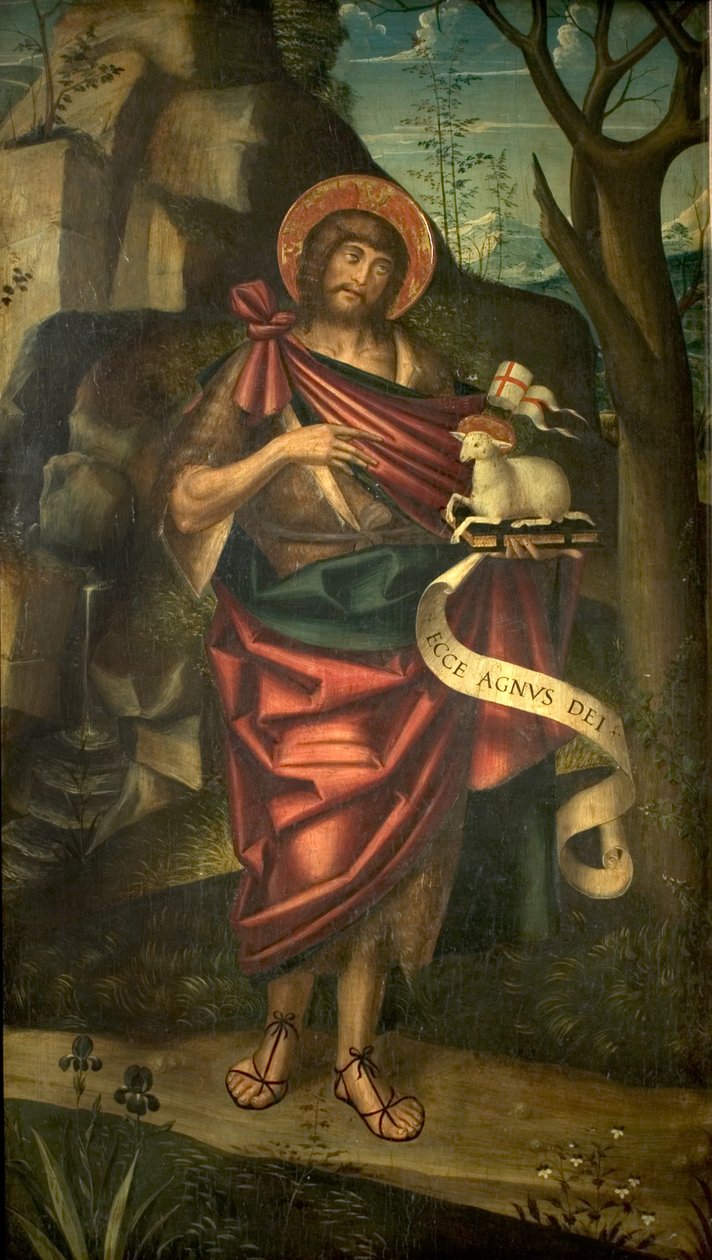 Św. Jan Chrzciciel na pustyni (recto), ok. 1520 autorstwa Defendente Ferrari