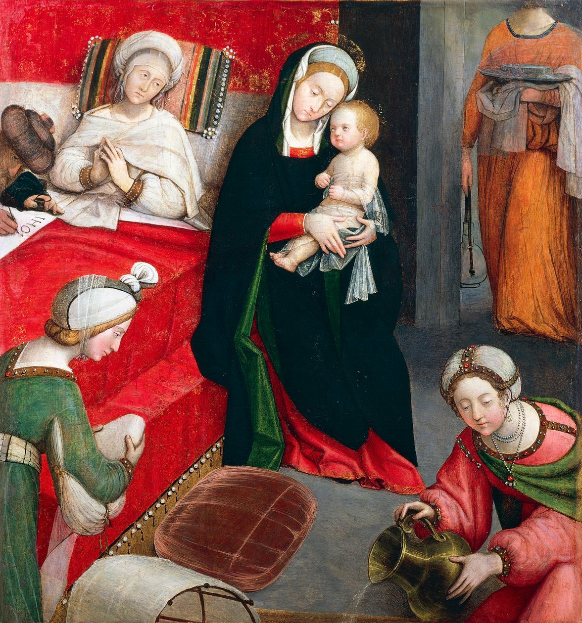 Narodziny św. Jana Chrzciciela przez oskarżonego Ferrari (1480-ca 1540) autorstwa Defendente Ferrari