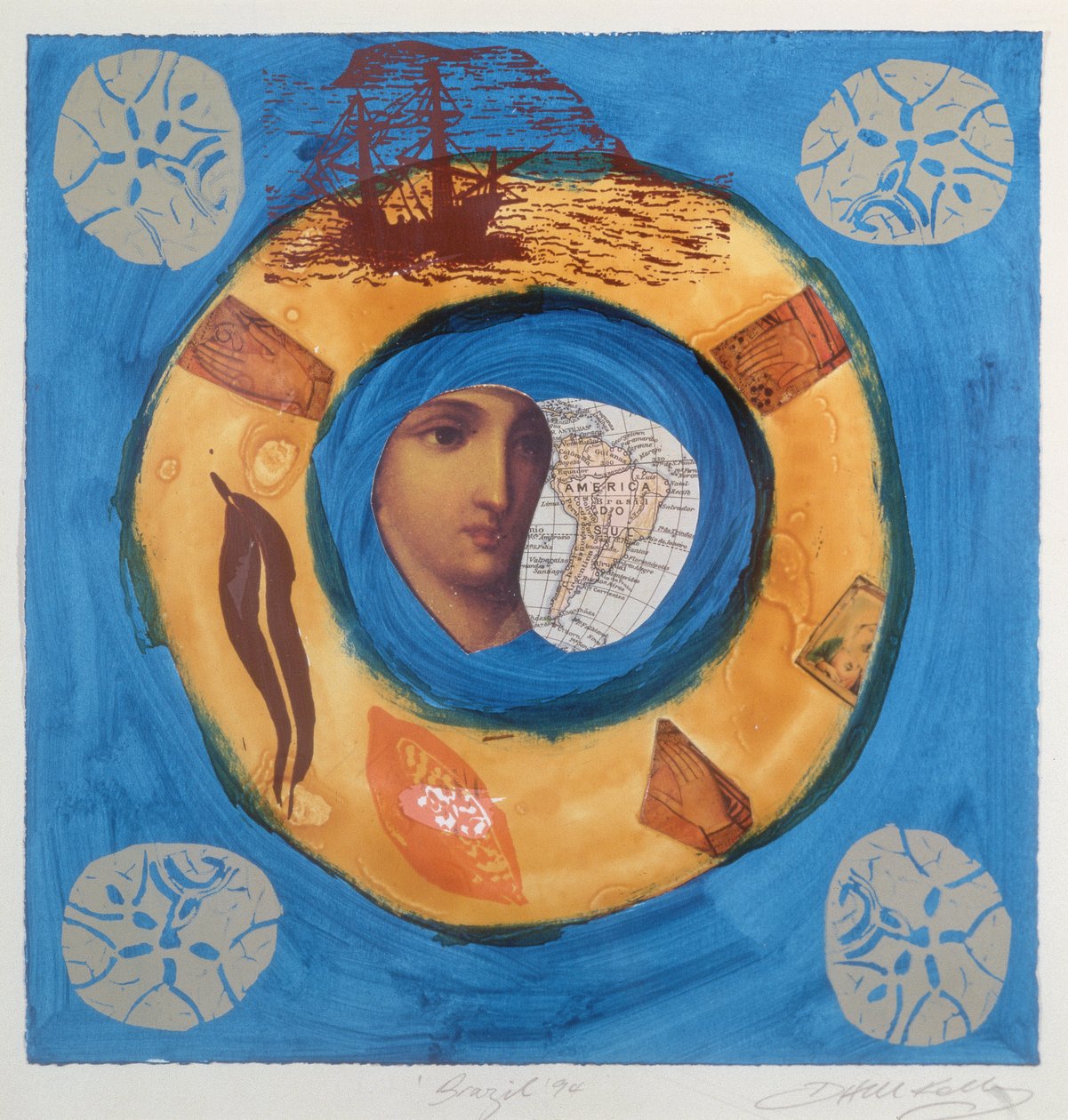 Brazylia 1994 (sitodruk) autorstwa Deirdre Kelly
