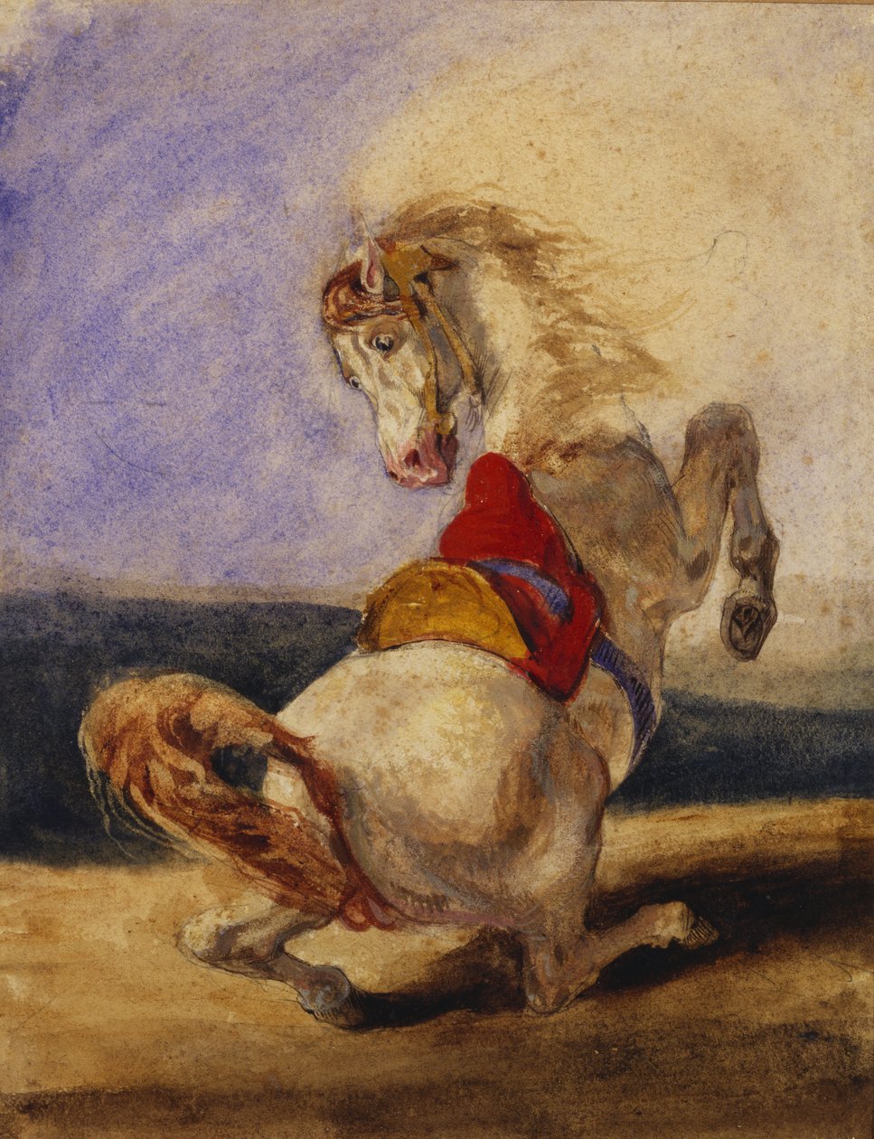 Hodowla konia autorstwa Delacroix