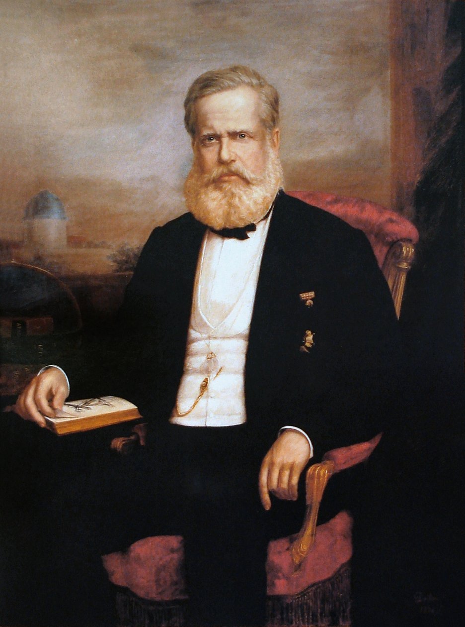 Portret Dom Pedro II autorstwa Delfim da Camara