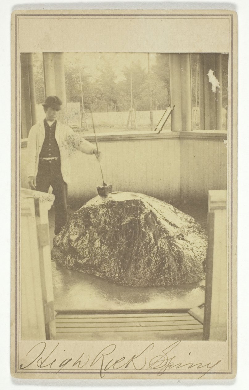 Źródło w wysokiej skale, ok. 1900 r. 1865. autorstwa Deloss Barnum