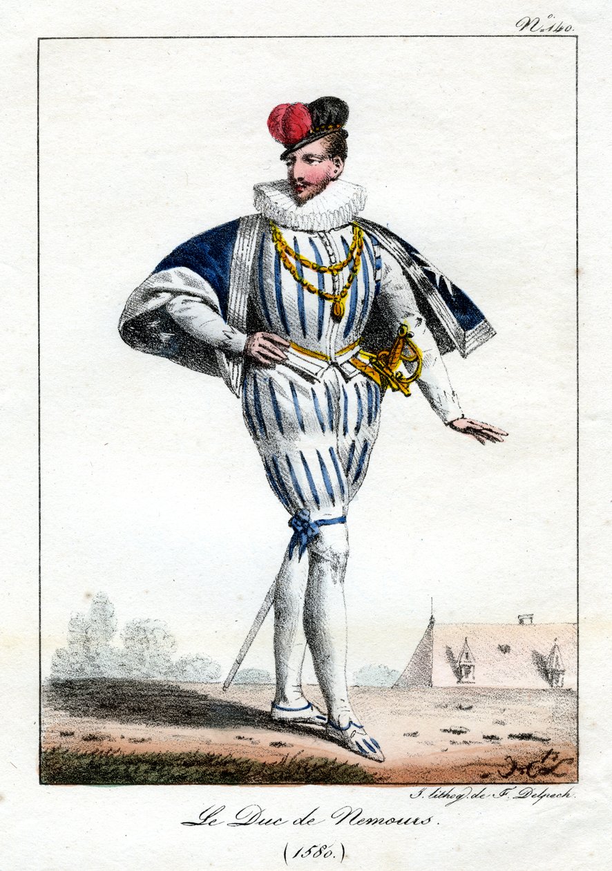Jacques de Savoie, 2. książę Nemours, 1580, c1795-1825. autorstwa Delpech