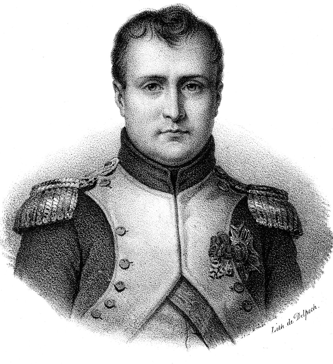Napoleon I Bonaparte 1769-1821, cesarz Francji od 1804 r., c1830 autorstwa Delpech