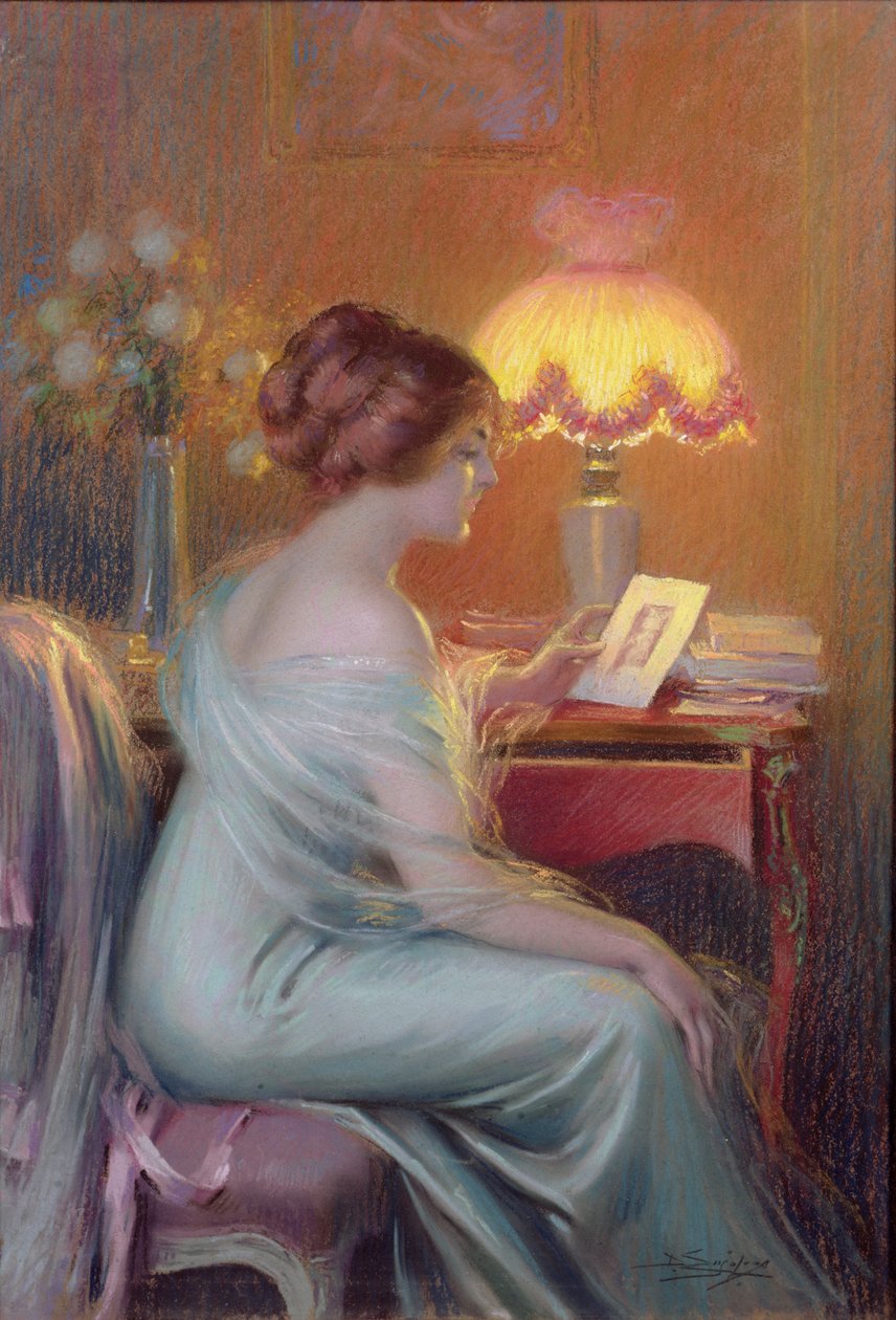 Wspomnienia (kolor pastelowy na papierze) autorstwa Delphin Enjolras