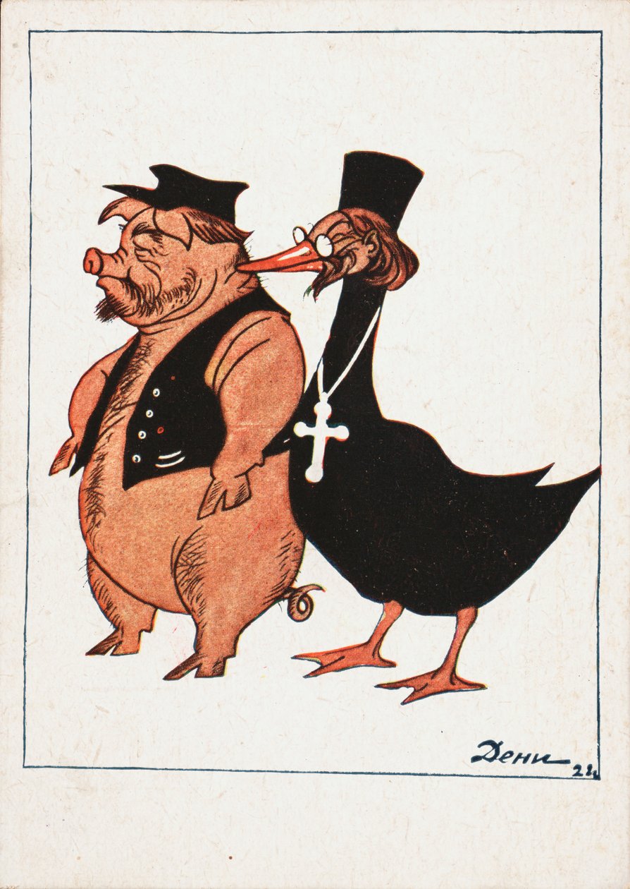 Kułak i Ksiądz, 1922. autorstwa Deni