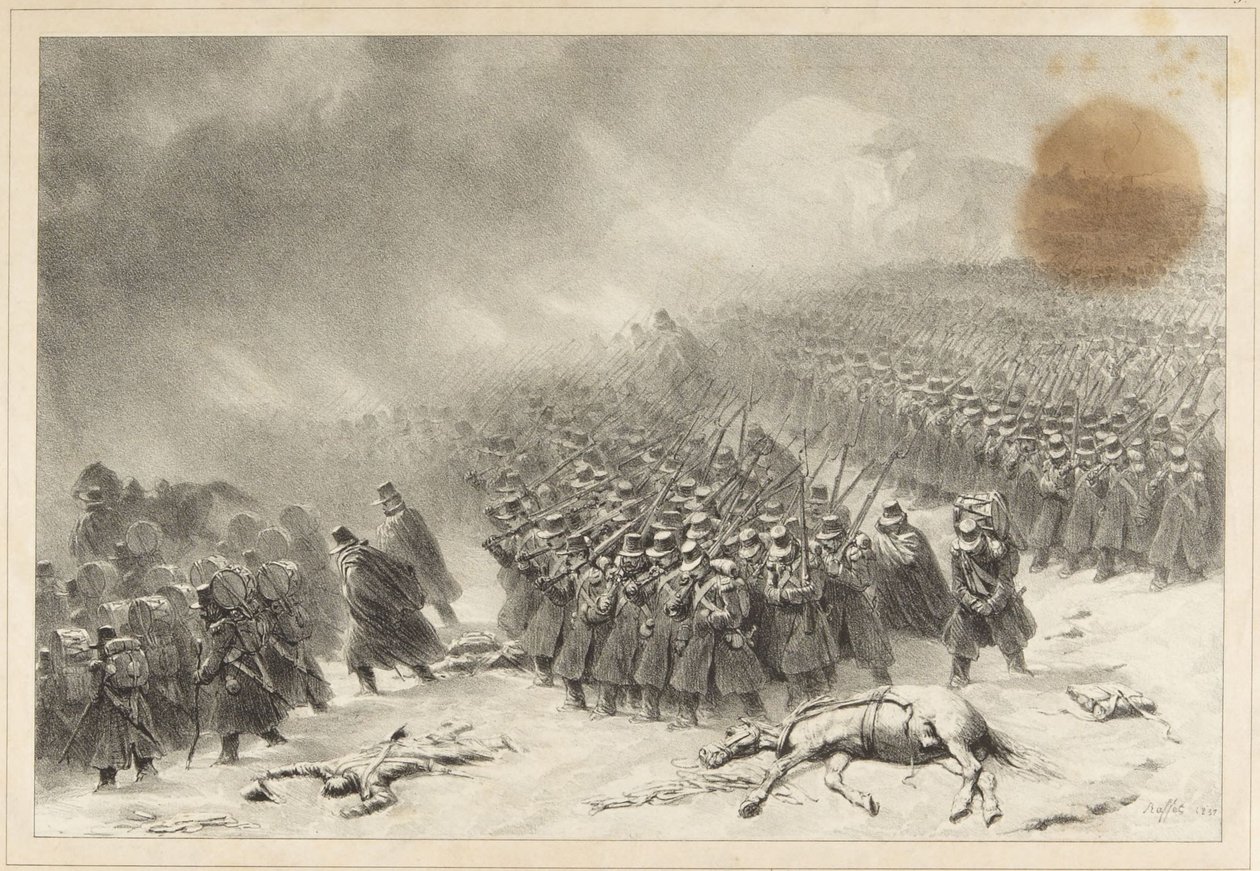 Marsz na Konstantynę autorstwa Denis-Auguste-Marie Raffet