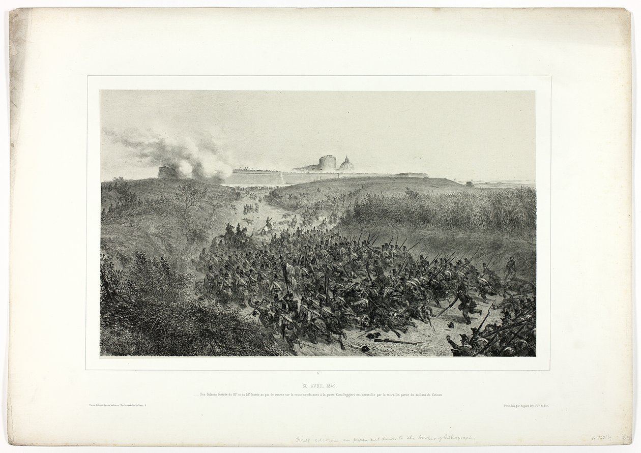 30 kwietnia 1849, Memories of Italy: Wyprawa do Rzymu autorstwa Denis Auguste Marie Raffet