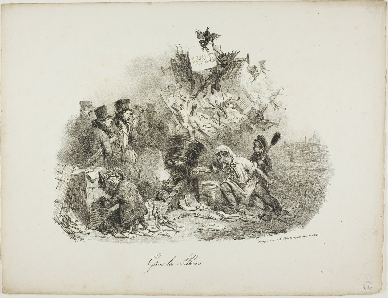 Gâres les Albums autorstwa Denis Auguste Marie Raffet