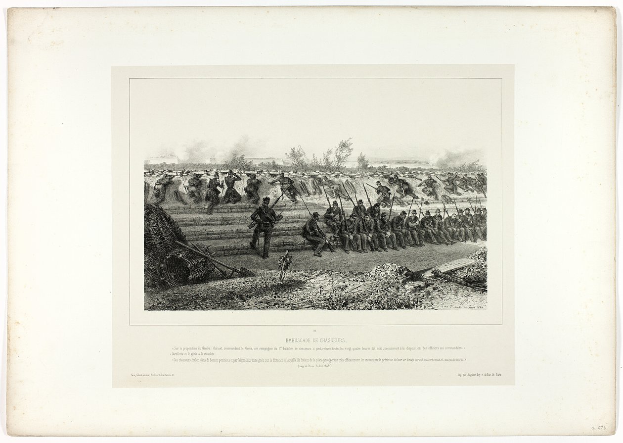 Zasadzka lekkiej piechoty, z Memories of Italy: Rome Expedition autorstwa Denis Auguste Marie Raffet