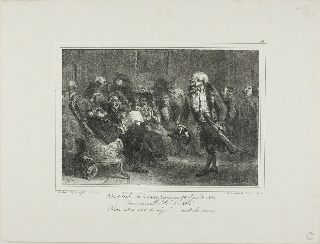 Klub Małej Arystokracji, 28 lipca 1830 r. autorstwa Denis Auguste Marie Raffet
