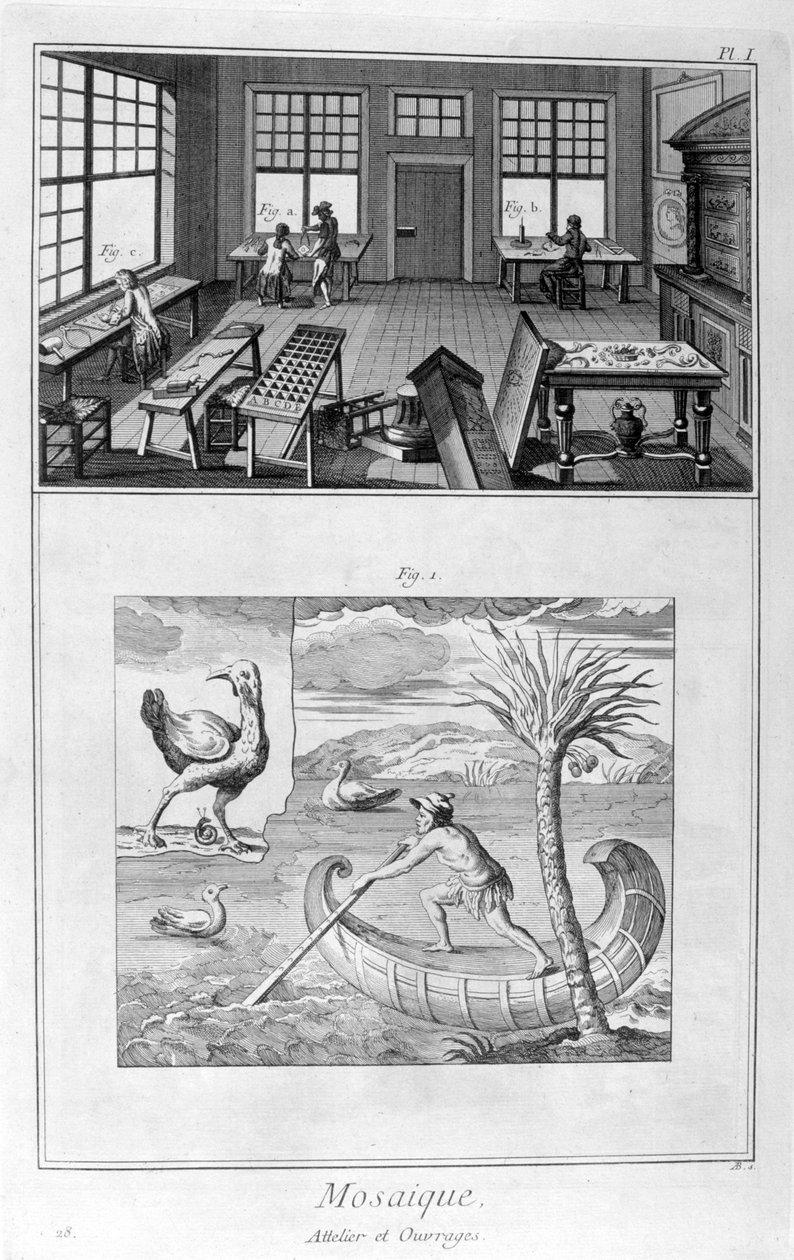 Twórcy mozaiki, 1751-1777 autorstwa Denis Diderot