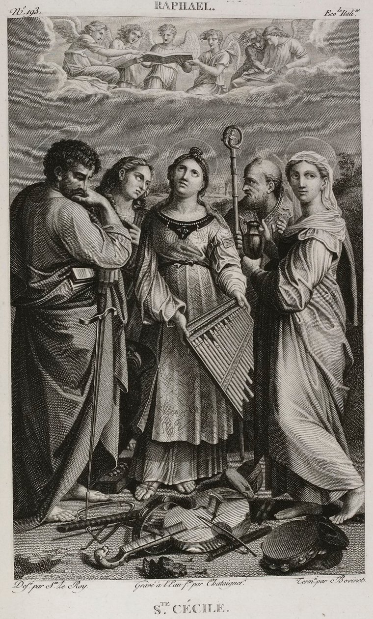 Denis-Sébastien Leroy, Chataigner i Bovinet - Święta Cecylia według Rafaela - 1802-1815 autorstwa Denis Sebastien Leroy