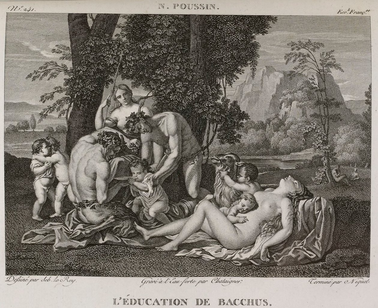 Denis-Sébastien Leroy, Chataigner i Niquet - Edukacja Bachusa, według Nicolasa Poussina - 1802-1815 autorstwa Denis Sebastien Leroy