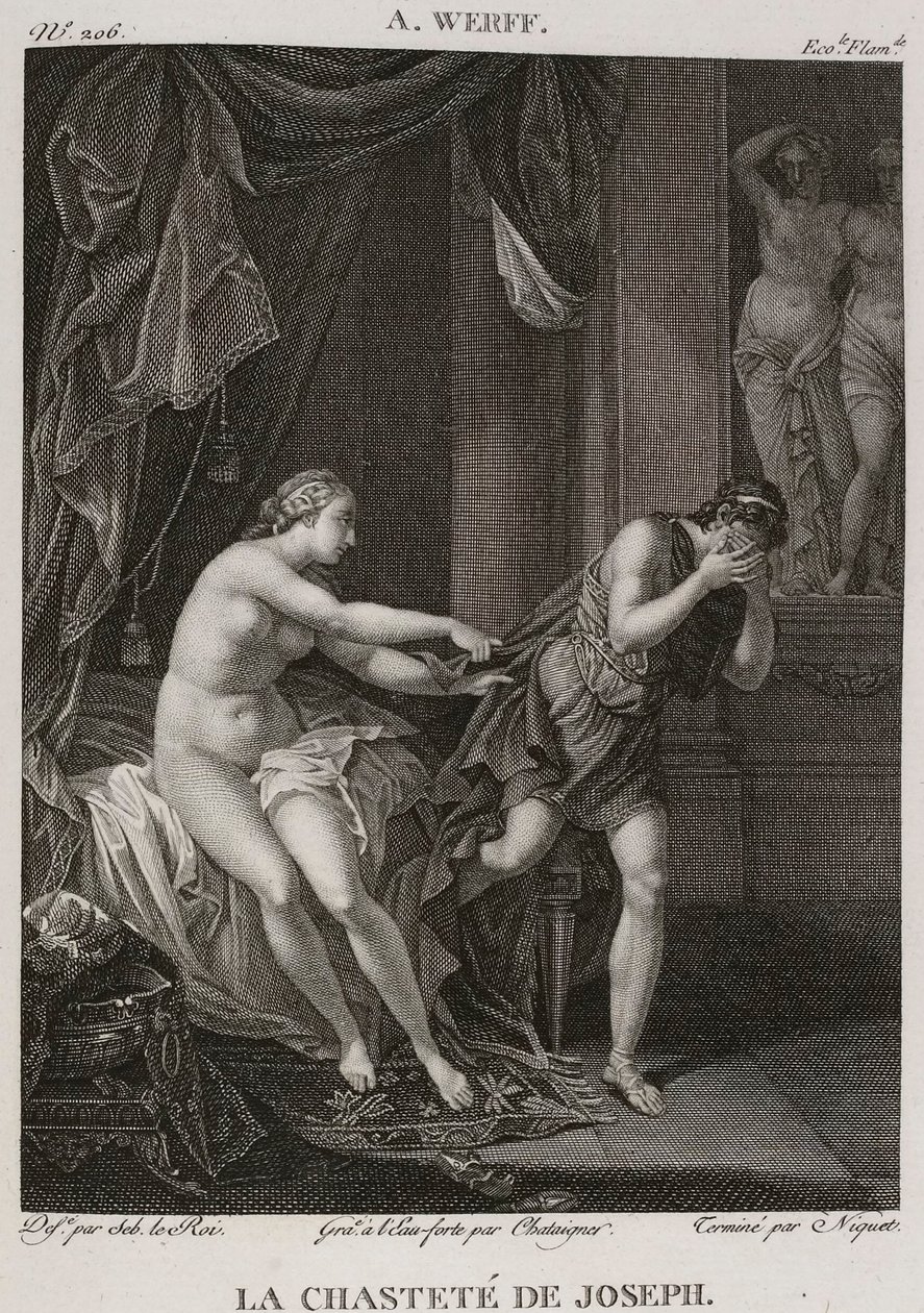 Denis-Sébastien Leroy, Chataigner i Niquet - Czystość Józefa, według Adriaena van der Werffa - 1802-1815 autorstwa Denis Sebastien Leroy