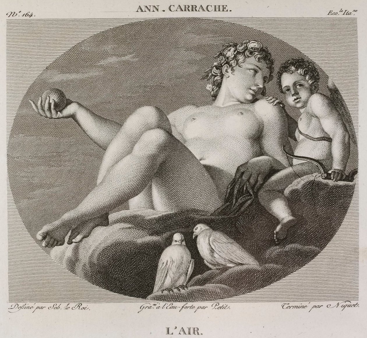 Denis-Sébastien Leroy, Petit i Niquet - Powietrze, według Annibale Carrache - 1802-1815 autorstwa Denis Sebastien Leroy