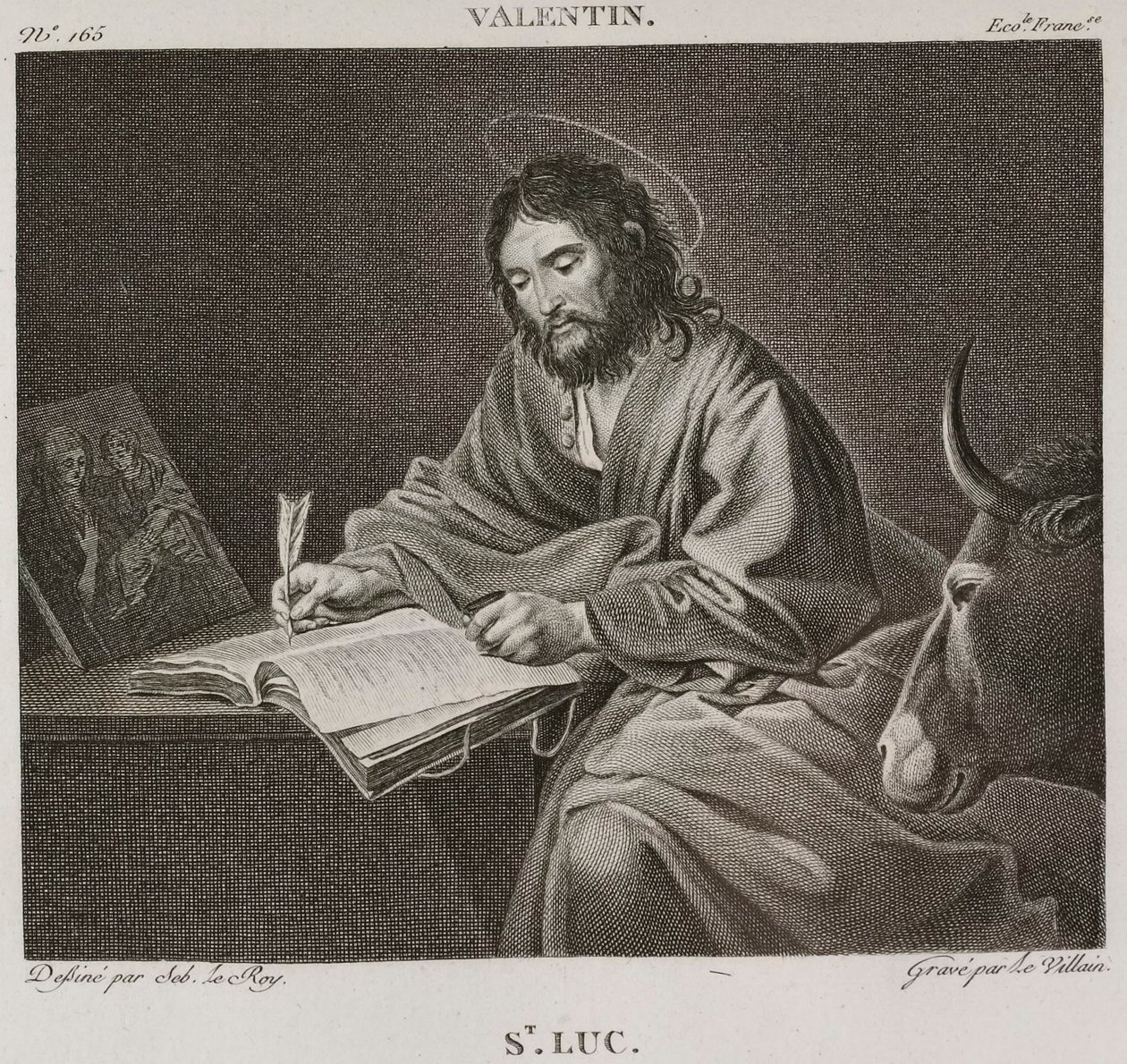 Denis-Sébastien Leroy et Petit - Święty Łukasz, według Le Valentina - 1802-1815 autorstwa Denis Sebastien Leroy