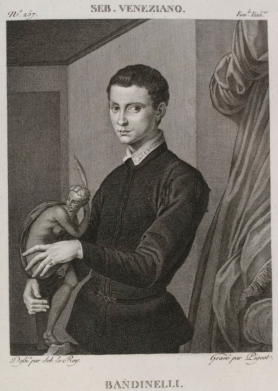 Denis-Sébastien Leroy et Pigeot - Bandinelli, wcześniej przypisywany Sebastiano del Piombo, obecnie przypisywany Bronzino - 1802-1815 autorstwa Denis Sebastien Leroy
