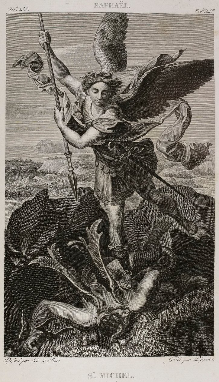 Denis-Sébastien Leroy et Pigeot - Saint Michel, według Rafaela - 1802-1815 autorstwa Denis Sebastien Leroy