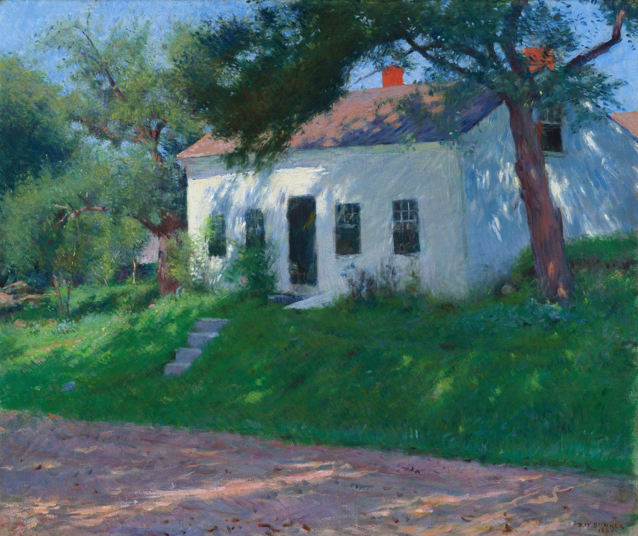 Domek przydrożny, 1889. autorstwa Dennis Miller Bunker