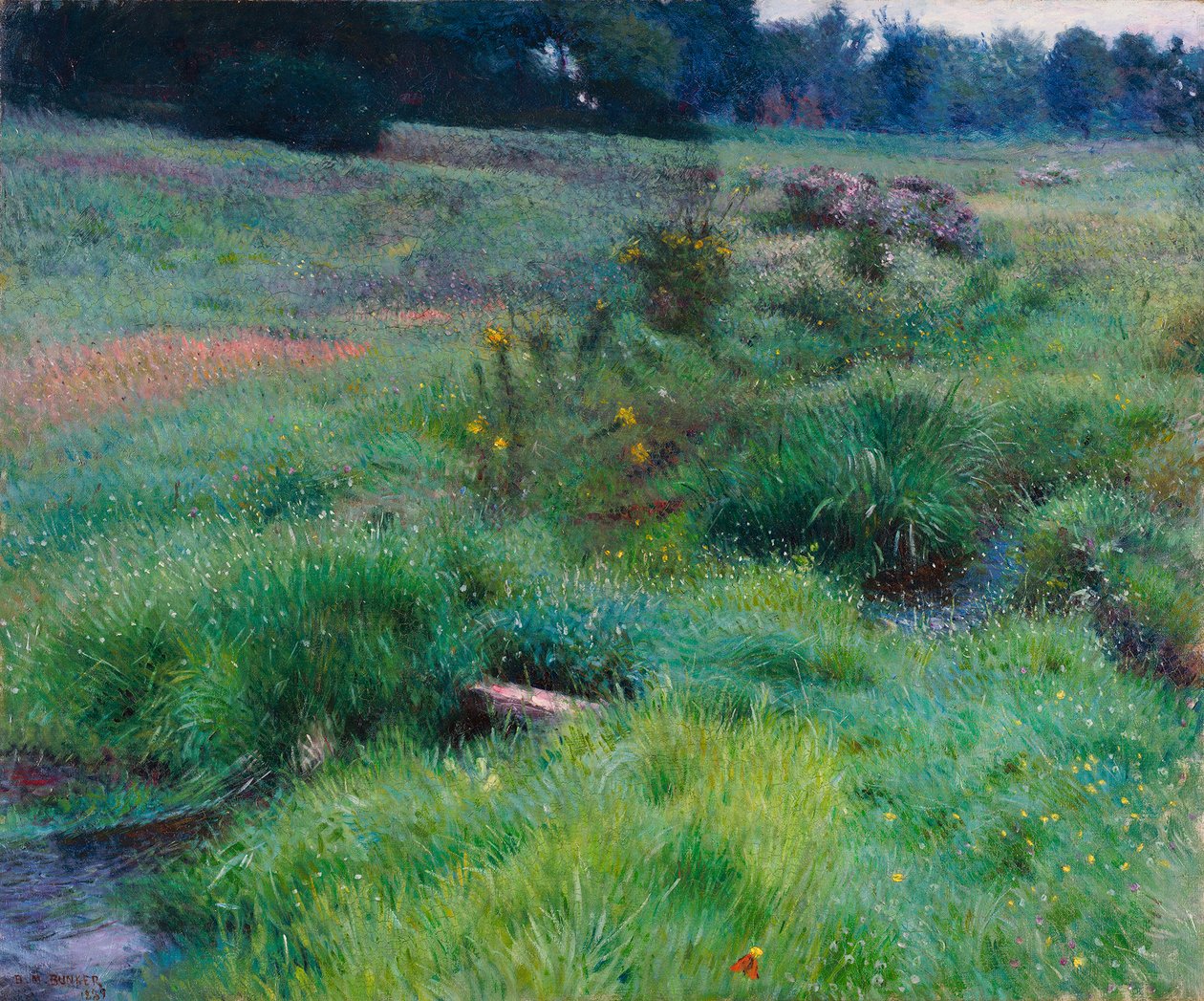 The Brook at Medfield autorstwa Dennis Miller Bunker