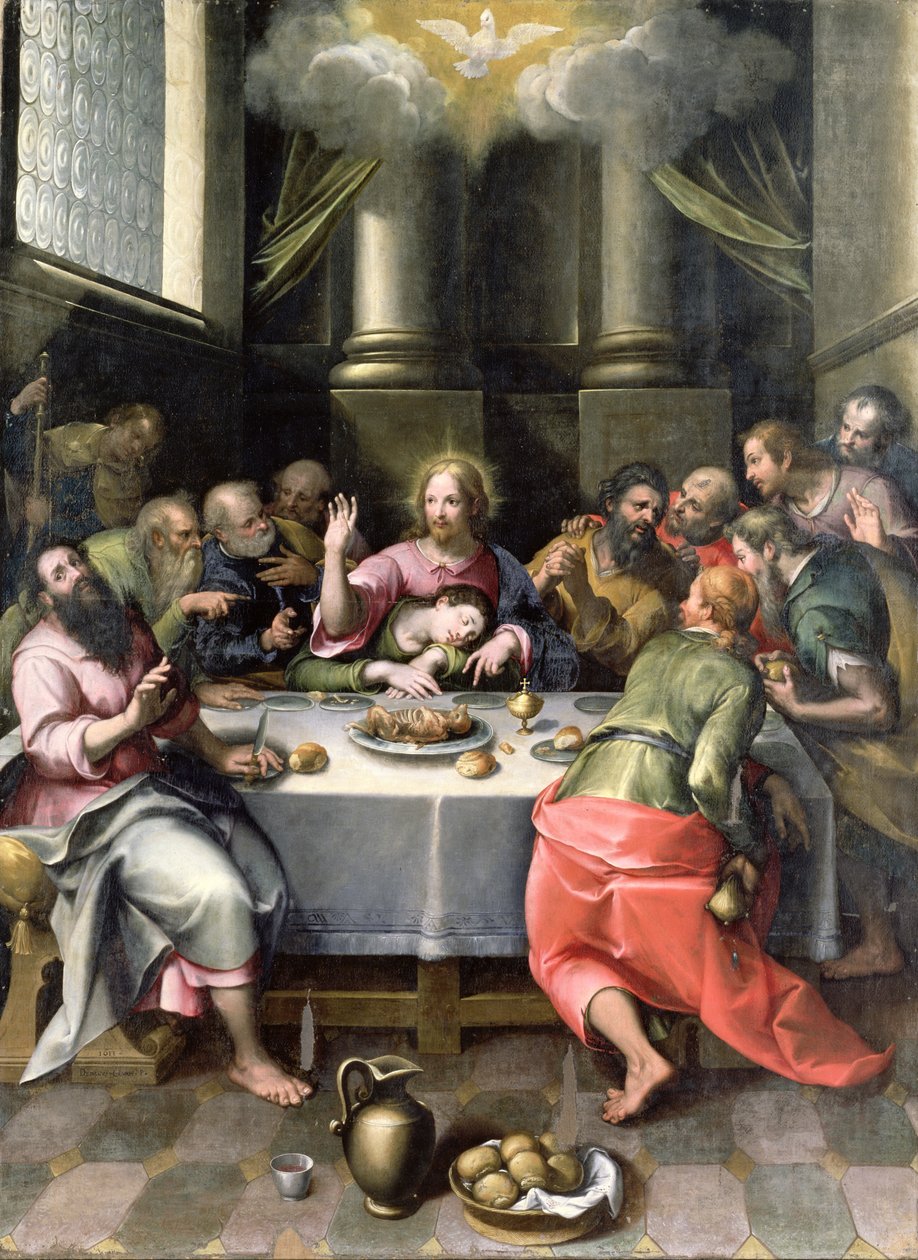 Ostatnia Wieczerza, 1611 autorstwa Denis Calvaert