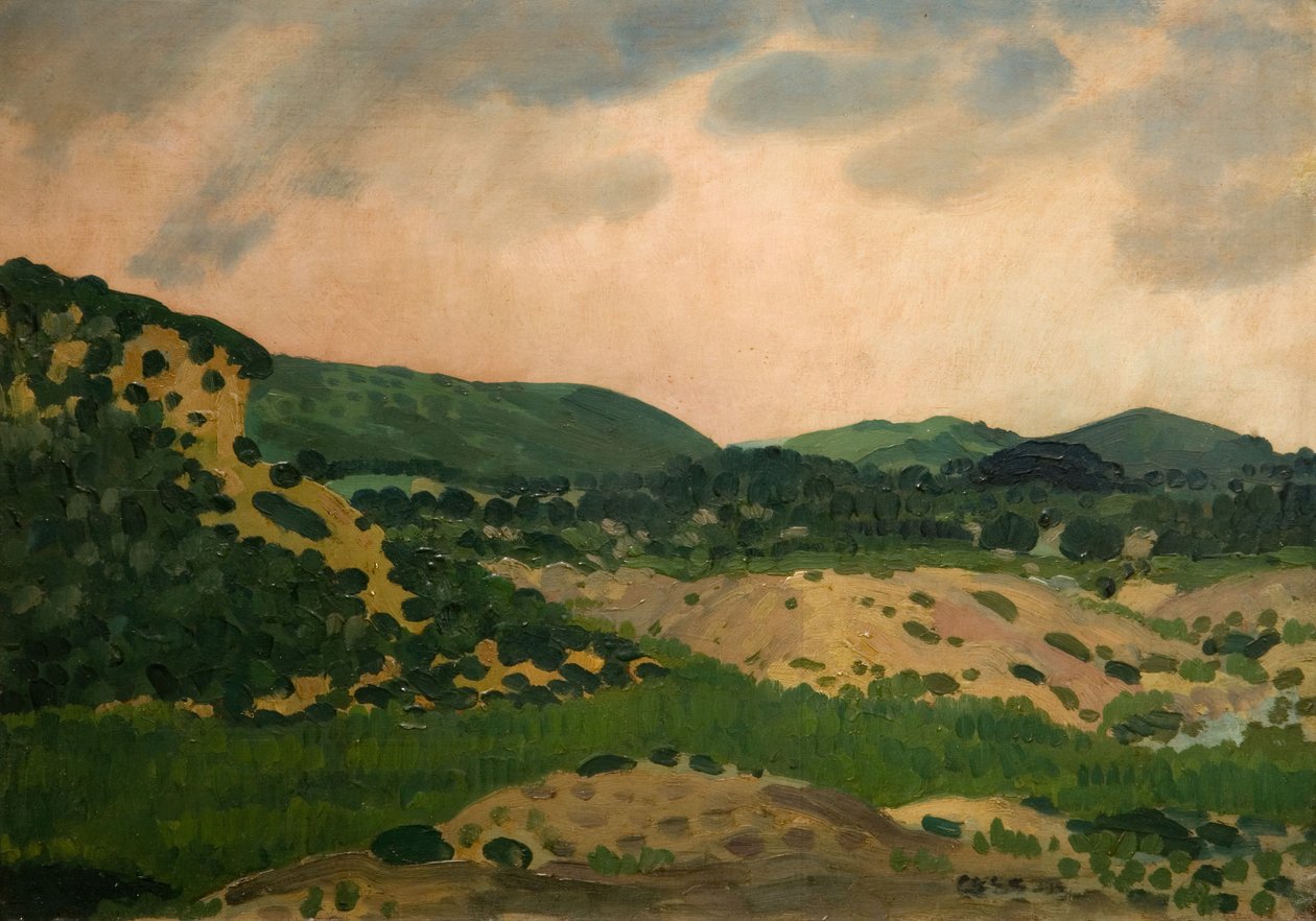 Crich Barrow, 1931. Derbyshire. autorstwa Derwent Lees