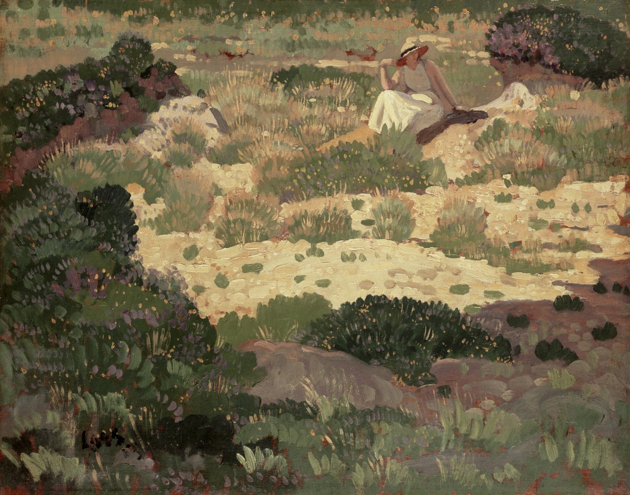 W pobliżu Cassis, 1913 (panel) autorstwa Derwent Lees