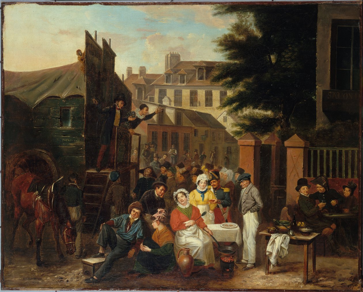 Wesołe miasteczko autorstwa Desire Adelaide Charles Maignen de Sainte Marie