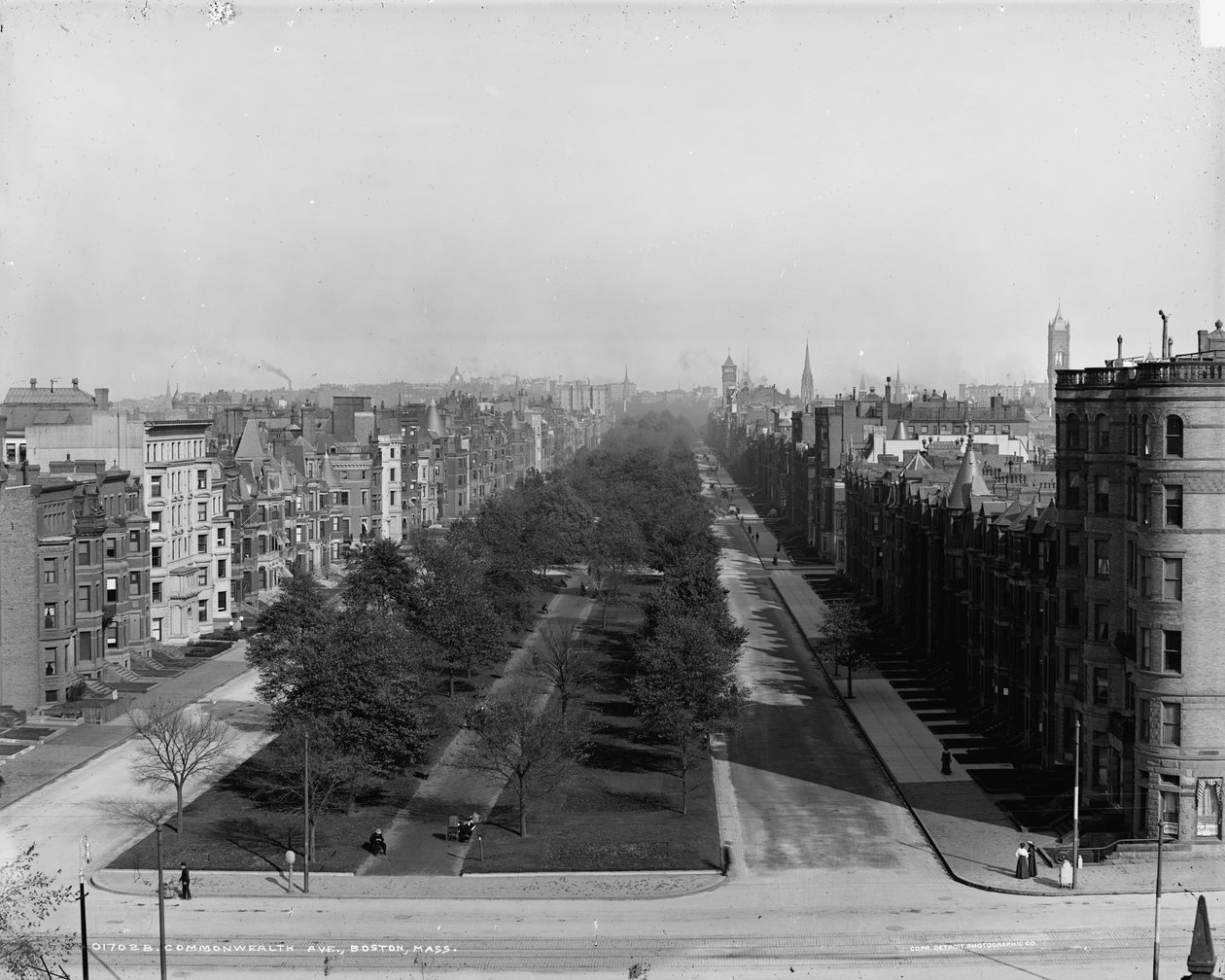Commonwealth Ave., Boston, Massachusetts, c.1904 autorstwa Detroit Publishing Co.
