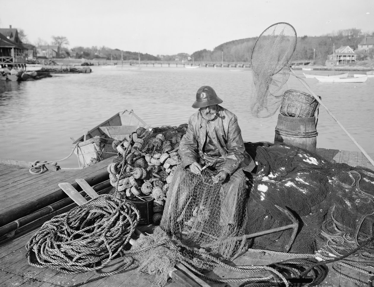 Przygotowanie do podróży, ok. 1905 autorstwa Detroit Publishing Co.