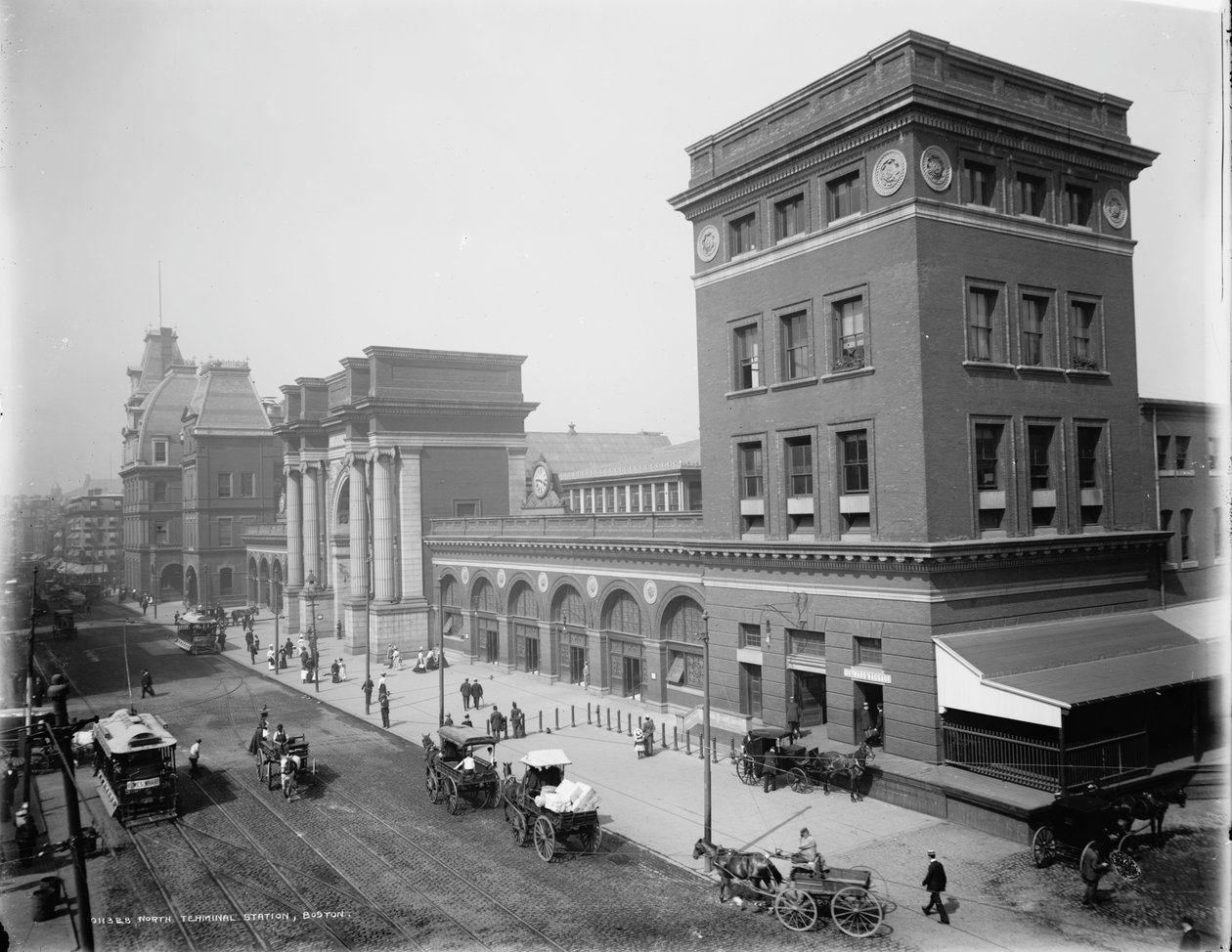 Dworzec Północny, Boston autorstwa Detroit Publishing Co.