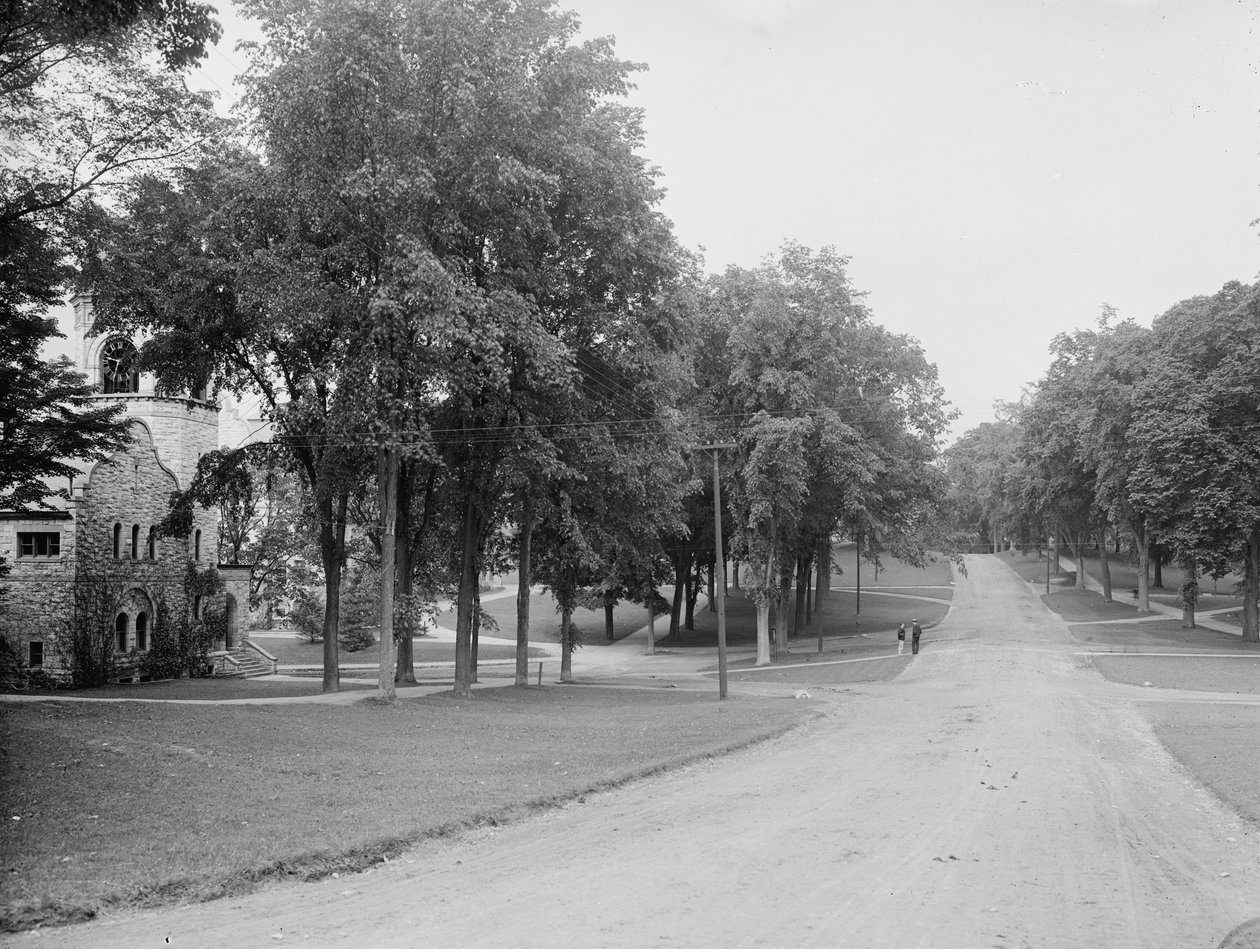 Kampus, Williams College, Williamstown, Massachusetts, c.1904 autorstwa Detroit Publishing Co.