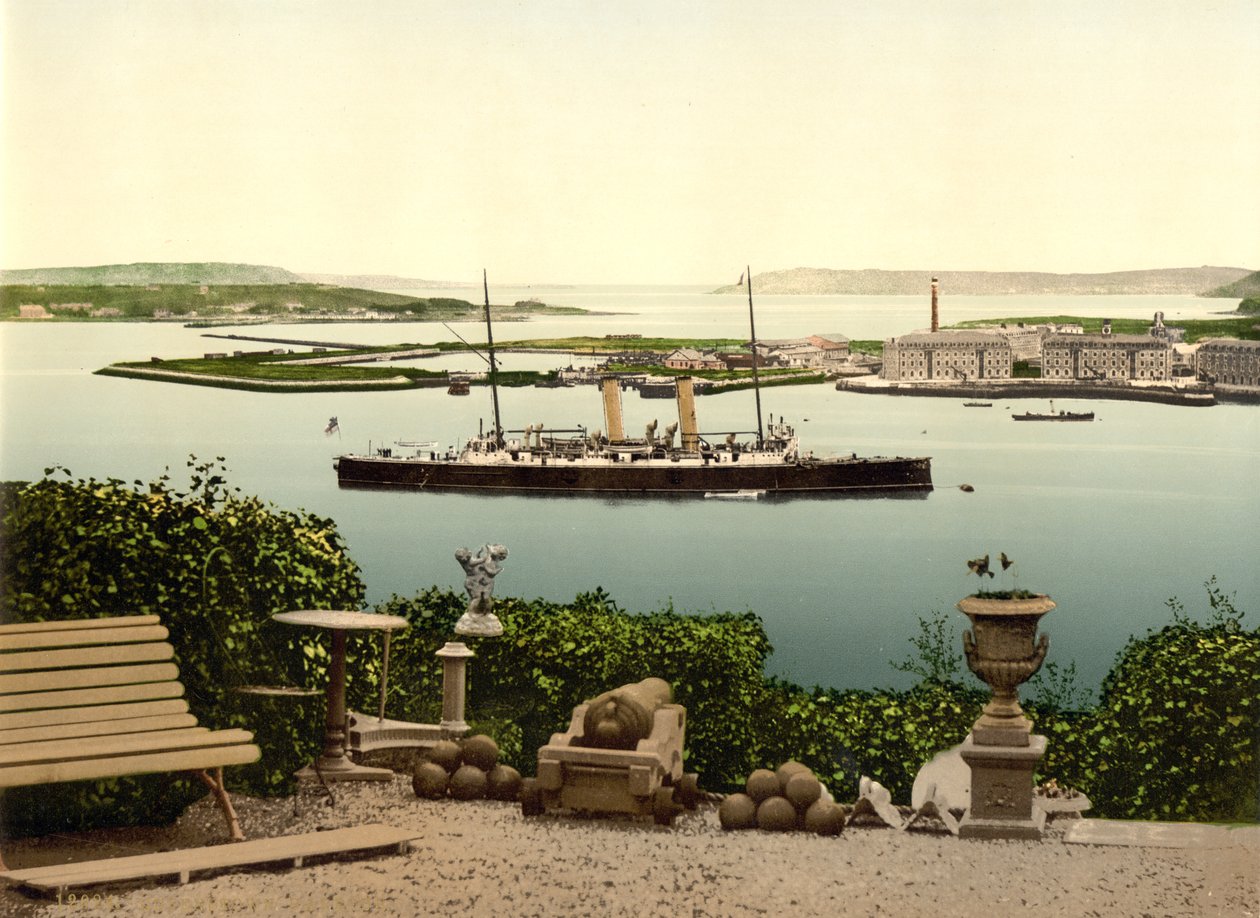 Port Queenstown. Hrabstwo Cork, ok. 1890 autorstwa Detroit Photographic Co.