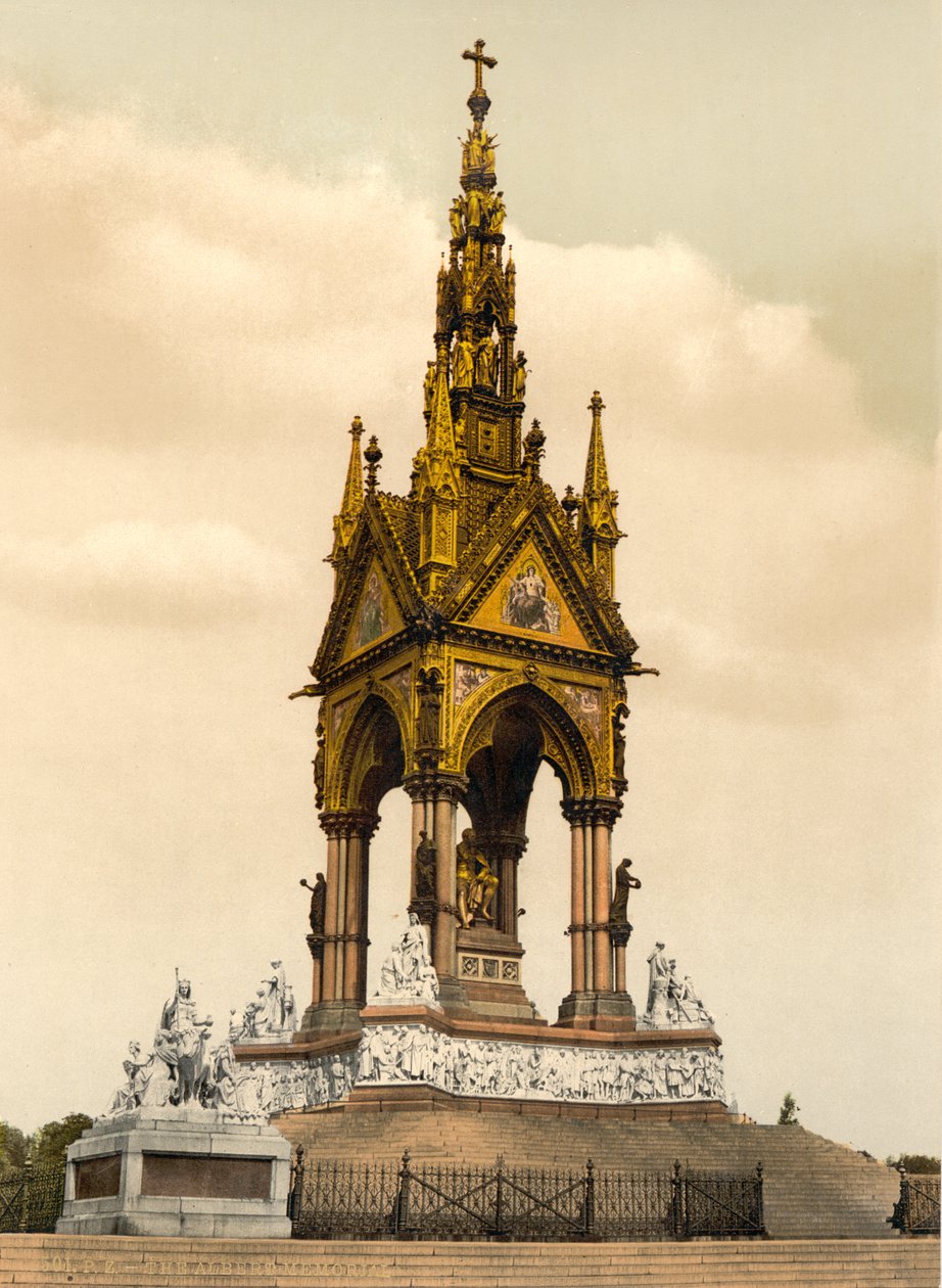 Albert Memorial, Londyn, ok. 1890-1900 autorstwa Detroit Publishing Co.