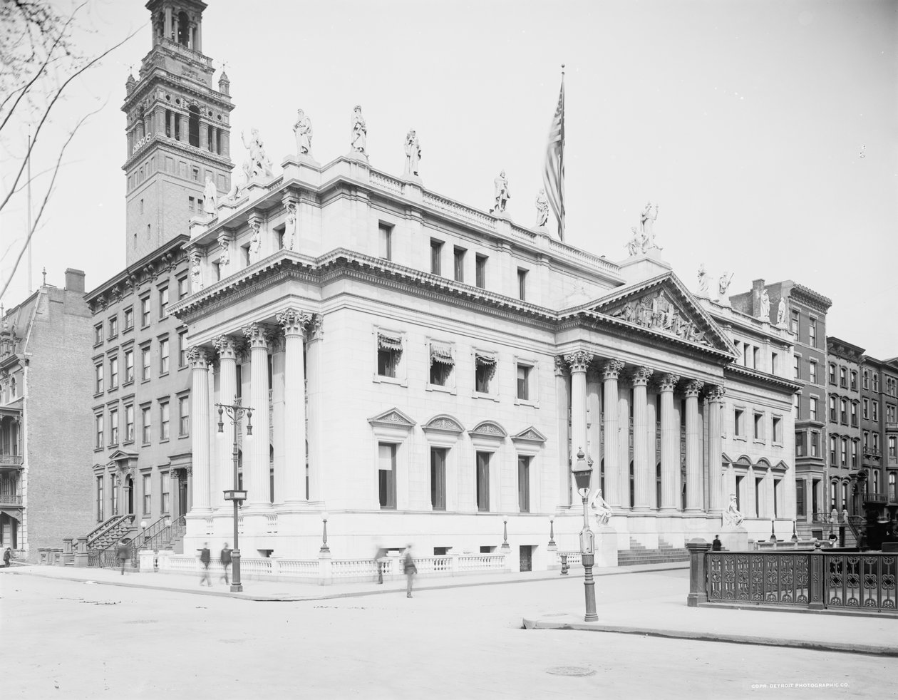 Budynek Sądu Apelacyjnego, Nowy Jork, ok. 1903 (zdjęcie czarno-białe) autorstwa Detroit Publishing Co.