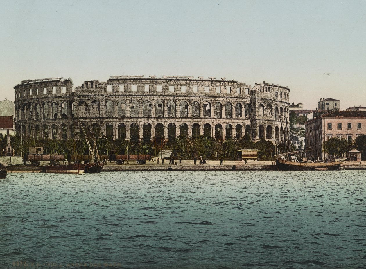 Arena del Mare, Pola, ok. 1900 (odbitka fotomechaniczna) autorstwa Detroit Publishing Co.